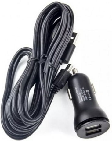 Viofo D2000 Φορτιστής Αυτοκινήτου με Θύρες: 2xUSB μαζί με Καλώδιο Micro-USB Μαύρο Χρώμα