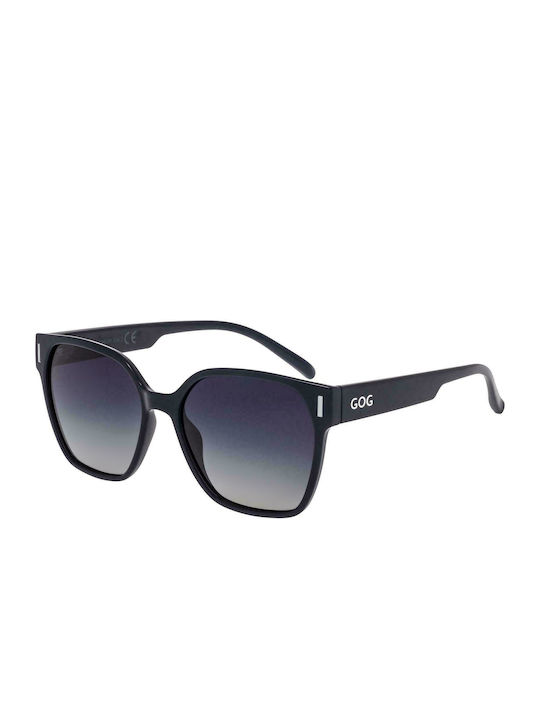 GOG Vero Men's Sunglasses with Navy Blue Plastic Frame and Gray Gradient Lens E745-2P