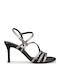 Leder Sandalen Silber