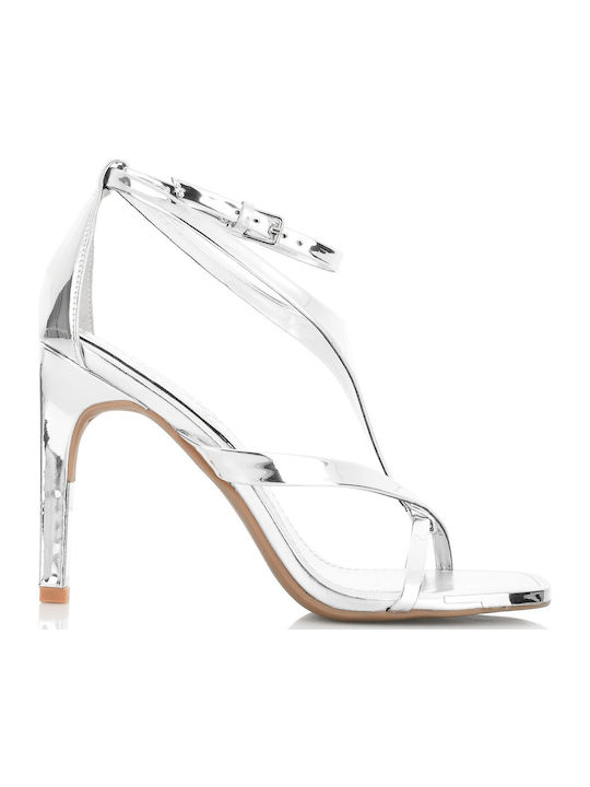 DKNY Audrey Πέδιλα από Λουστρίνι Ασημί