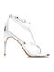 Audrey Sandalen aus Lackleder Silber