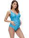 Mamalicious Fino One Piece Maternity Swimwear Light Blue