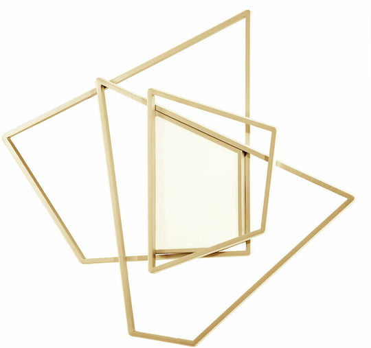 Ondaluce Deckenleuchte 87cm Gold mit Integrierter LED