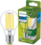 Philips LED Lampen für Fassung E27 und Form A60 Naturweiß 840lm 1Stück