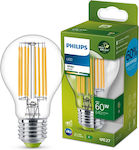 Philips LED Bulbs for Socket E27 and Shape A60 Warm White 840lm 1pcs