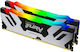 Kingston Fury Renegade RGB 32GB DDR5 RAM cu 2 module (2x16GB) și Viteză 6000 pentru Desktop