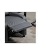 Fotoliu Relax Masaj din Piele Ecologică Gri 68x88x98cm