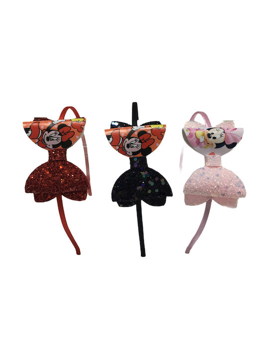 Ro-Ro Accessories Minnie Mouse Παιδική Στέκα Μαλλιών με Φιόγκο Πολύχρωμη (Διάφορα Σχέδια) 1τμχ