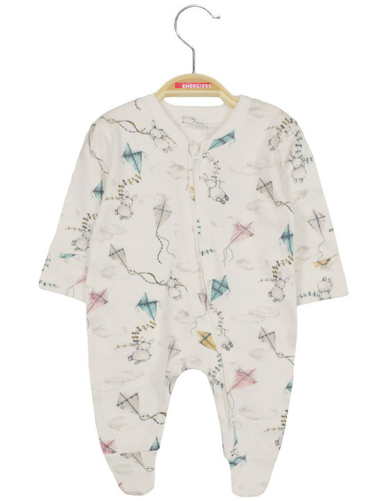Energiers Baby Bodysuit Long-Sleeved Ecru