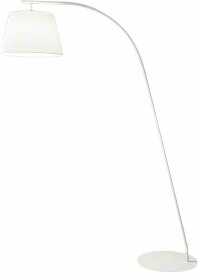 Ondaluce Stehleuchte H190xB45cm. mit Fassung für Lampe E27 Weiß