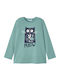 Kids' Shirt Long Sleeve Blue Ecofriends
