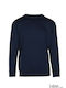 Sol's Ghost Herren Langarm Sweatshirt Arbeit Marineblau