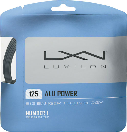 Luxilon Alu Power Tennis Racket String Silver Φ1.25mm