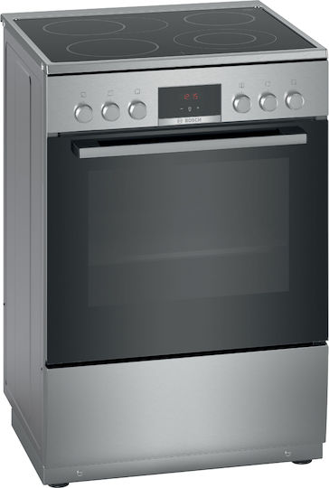 Bosch Herd 66Es mit Keramikkochfeldern B60cm. Inox