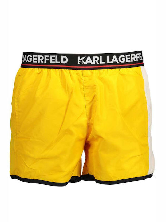 Karl Lagerfeld Herren Badebekleidung Shorts Gelb