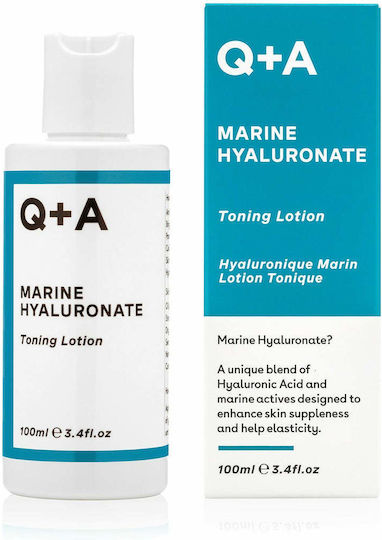 Q+A Natural Skincare Marine Hyaluronate Lotion Gesichtswasser zur Toning mit Hyaluronsäure 100ml