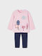 Mayoral Kids Set with Leggings Winter 2pcs Pink