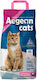Aegean Cats A4-52001 Bentonit Katzenstreu Feinkörnig mit Duft Babypuder 20kg