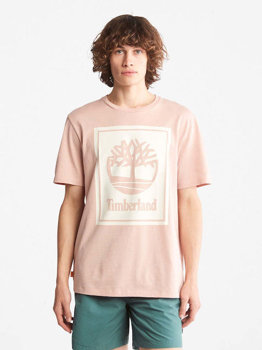 Timberland T-shirt Bărbătesc cu Mânecă Scurtă Nude