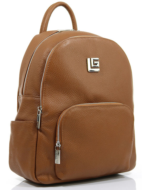 Piele Geantă pentru femei Rucsac Ταμπά/Silver