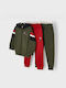 Mayoral Kids Sweatpants Set Green 2pcs