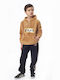 Hashtag Kids Sweatpants Set Brown 2pcs