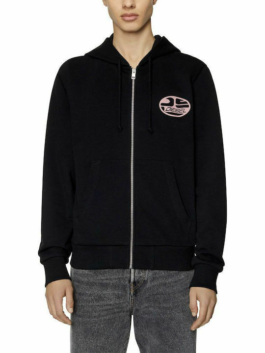 S-Ginn-K6 Men's Sweatshirt with Black Hood
