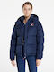 Tommy Hilfiger Women's Short Puffer Jacket for Winter with Hood Twilight Navy