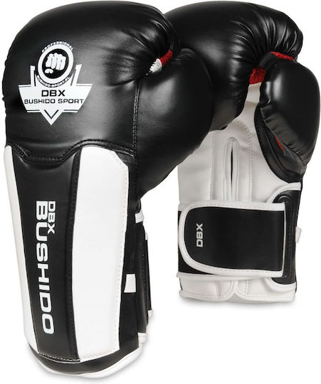 DBX Bushido ActivClima B Boxing Gloves made of Synthetic Leather for Match White 10 oz