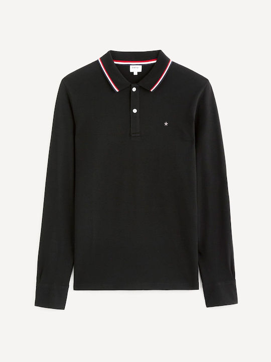 CELIO Men's polo NECETWOML NECETWOML - BLACK