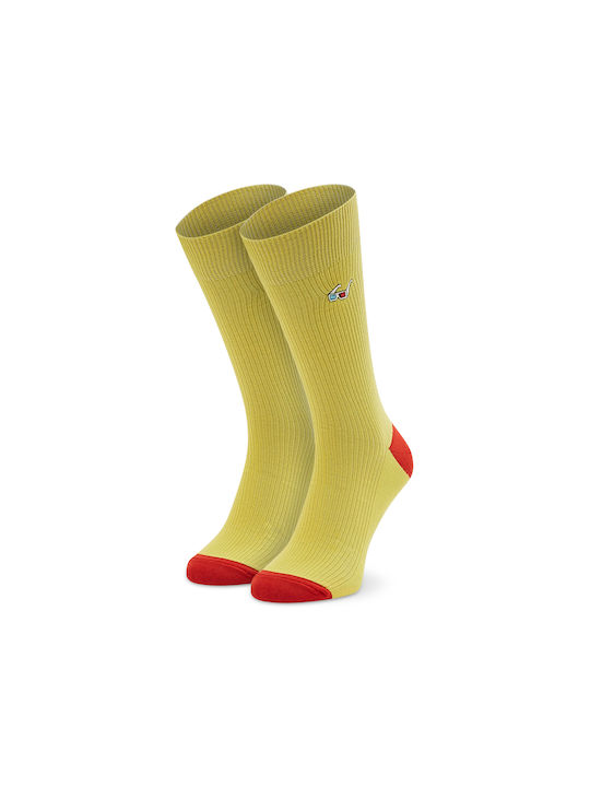Happy Socks Unisex Μονόχρωμες Κάλτσες Κίτρινες