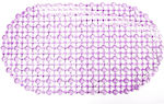 Keskor Αντιολισθητικό Μπανιέρας με Βεντούζες Μωβ 35x62εκ.