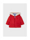 Mayoral Kids Quilted Jacket short Double Sided Hooded Red