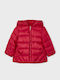 Ecofriends Kids Quilted Short Double Sided Hooded Red Jacket