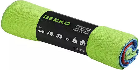 Gecko Gecko Cloths Microfiber Cleaning / Polishing / Drying Car Green 40x30cm 6pcs