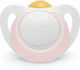 Nuk Pacifier Rubber Star Pink / White with Case...