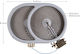 Kocher Teile & Zubehör Keramik Brenner Oval Ego 28,5 x 19 cm 2400 Watt Doppel