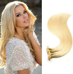 Bioshev Professional Extensie Keratin cu Păr Natural în Blondă Culoare 55cm No 613