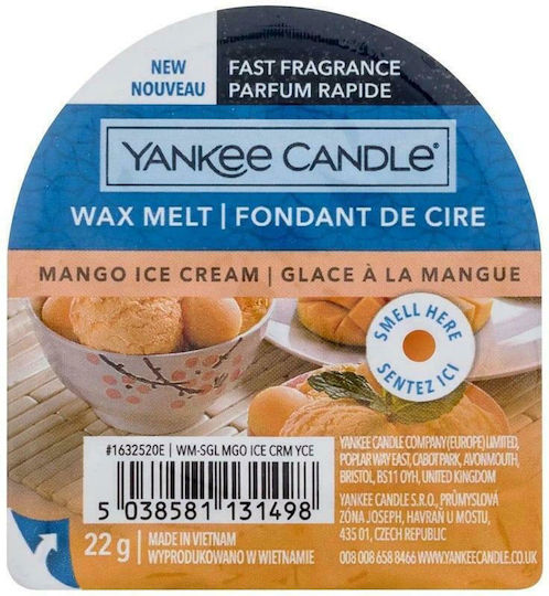 Yankee Candle Αρωματικό Wax Melt με Άρωμα Mango Ice Cream 22gr
