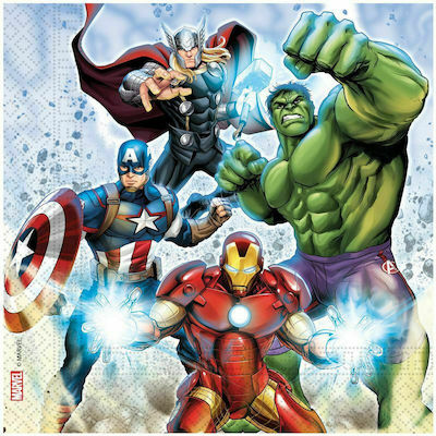 Party Napkins Infinity Stones Multicolored 33x33cm. 20pcs