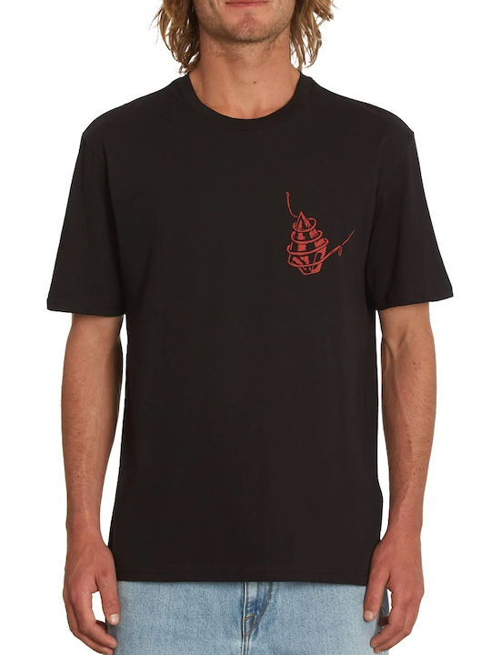 Volcom Faceless T-shirt Bărbătesc cu Mânecă Scurtă Negru