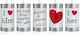 Vintage Wedding Cans Party Ribbon with Theme "Marriage" Set of 5pcs PWS1