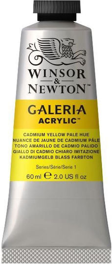 Winsor & Newton Acrylic Paint Set Cadmium Yellow Pale Hue Κίτρινο Καδμίου Ανοιχτό Απόχρωση 60ml 1pcs