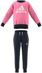 Adidas Essentials Set Kids Sweatpants Pink 2pcs