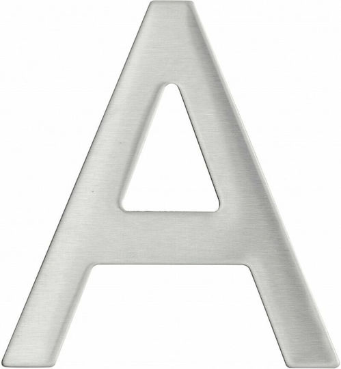 Thirard Πινακίδα με Γράμμα Α σε Ασημί Χρώμα 7.6cm 00067548