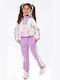 Εβίτα Copilăresc Set de pantaloni de trening Violet 2buc