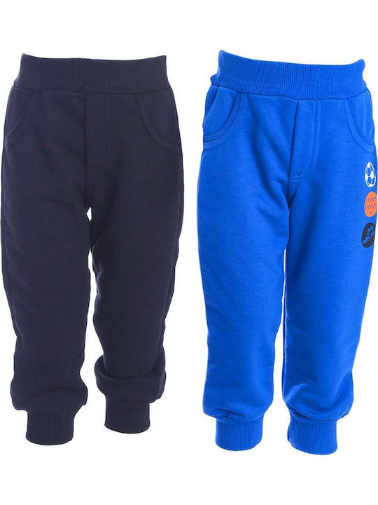 Joyce Kinder Trainingshose Blue/Black 2Stück Boys
