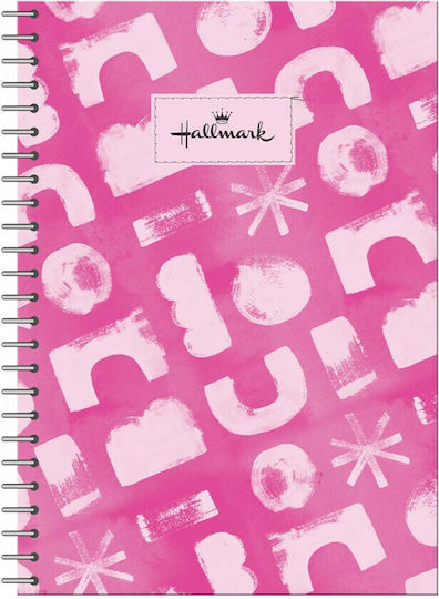 Hallmark Spiral Heft Geregelt A4 70 Blätter 2 Themen Fuchsie 1Stück