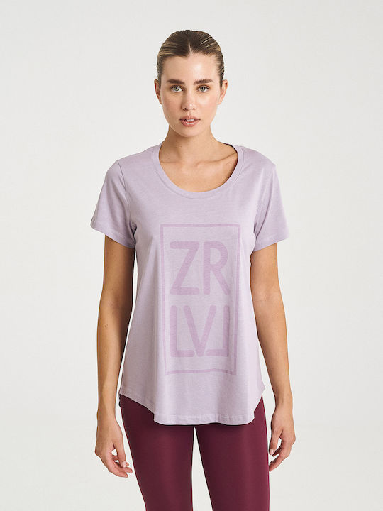 Zero Level Umi Damen T-shirt Purple Ash