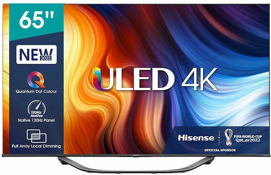 Hisense Smart Τηλεόραση 65" 4K UHD LED U7H HDR (2022) 65U7HQ